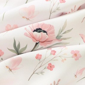 Goldea dekor függöny - rózsaszín virágok 220x150 cm