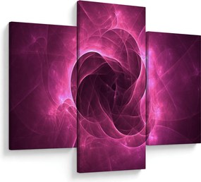Modern rózsaszín absztrakció képe (90x60 cm)