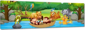 Képek 120x40 Dzsungel minta gyerekeknek