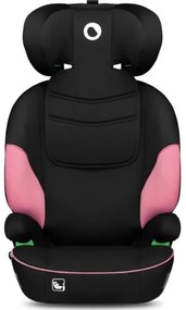 Lionelo - Autósülés LARS i-Méret 100-150 cm fekete/rózsaszín