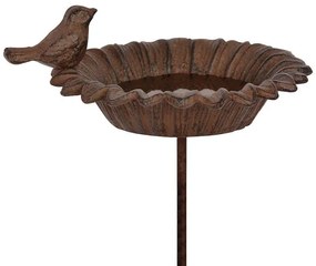 Leszúrható öntöttvas madáretető és itató , 77 cm