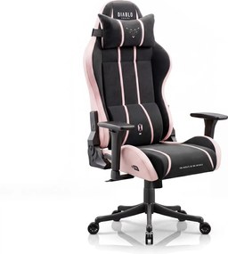 Szövet gamer szék fekete-rózsaszín Diablo X-One 2.0 Akira Pink Small