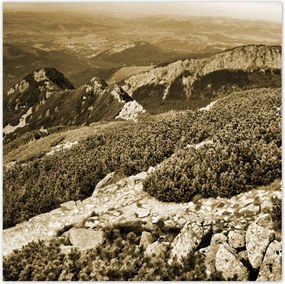 Poszterek 30x30 Tátra Lengyel hegyek Kilátás