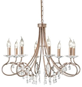 Elstead Lighting CHRISTINA CRT8-SILVER-GOLD Csillár 8x60W/E14