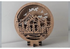 Li-Go 23583/DUB2 - LED Fényerőszabályozható asztali dekoráció LED/12W/230V 20x22 cm tölgy