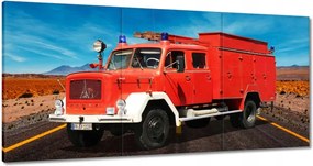 Vászonkép 60x30 Tűzoltóautó