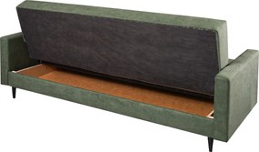 Kihúzható heverő, zöld, VALDO