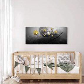 Arany absztrakt gömbök képe (120x50 cm)