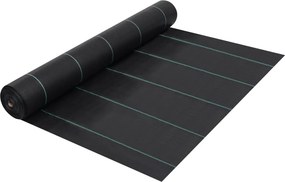 vidaXL fekete PP talajtakaró szőnyeg 1 x 200 m