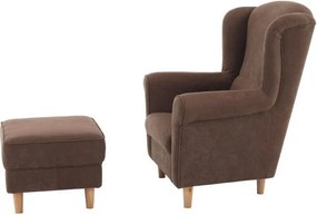 Fotel + puff, barna, ASTRID