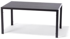 Joanna fekete 4 személyes kerti étkezőszett székekkel és Viking asztallal, 90 x 150 cm - Bonami Selection