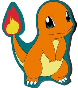 Pokémon Charmander Flame formapárna, díszpárna 39x32 cm Velúr