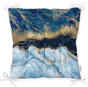 Blue Marble székpárna, 40 x 40 cm - Minimalist Cushion Covers