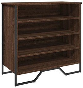 barna tölgy színű szerelt fa cipősszekrény 80 x 38 x 78 cm