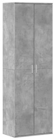 Betonszürke szerelt fa magasszekrény 60 x 35 x 180 cm
