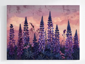 Poszter Természet Rét Virágok Csillagfürt 100x75