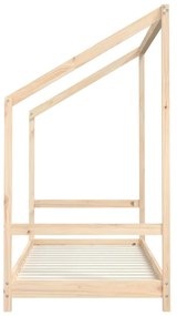 tömör fenyőfa gyerekágykeret 2 x (80 x 200) cm