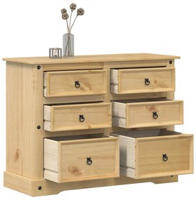 Corona tömör fenyőfa komód 112x48x91 cm