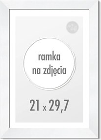 Képkeret A4 21x29,7 cm 29,7x21 Fehér