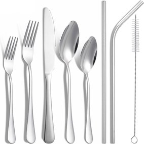 Rozsdamentes acél evőeszköz szett 4 személyes