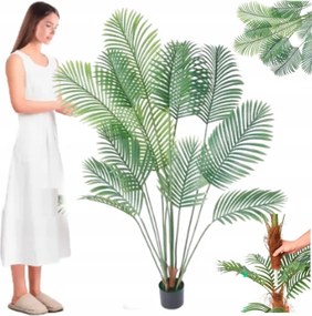 Mesterséges Pálma Fa Nappali Mint Élő Terasz Erkély Virágcserépben 180cm