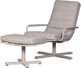 Szürkésbézs kerti puff Coosa – WOOOD