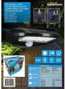Grundig - 2x LED napelemes fali lámpa érzékelővel, 3,2V 600 mAh