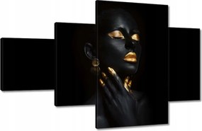 Vászonkép 130x80 Arannyal bevont arc