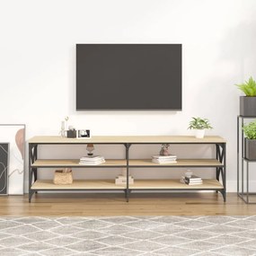 sonoma tölgy színű szerelt fa TV-szekrény 160 x 40 x 50 cm
