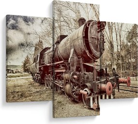 A mozdony történelmi képe (90x60 cm)