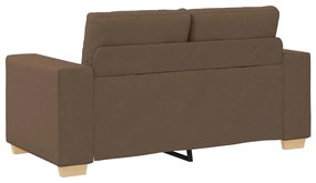 barna szövet loveseat kanapé 120 cm
