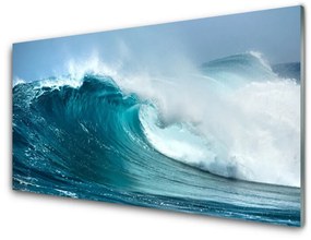 Akril üveg kép hullámok táj 100x50 cm