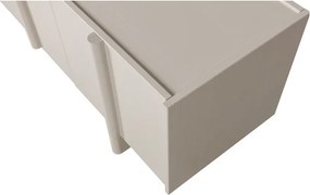 Világosszürke borovi fenyő TV-állvány 152x53x46 cm Basu – WOOOD