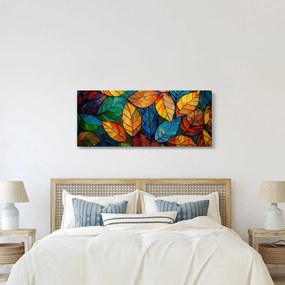 Kép - Levélmozaik (120x50 cm)