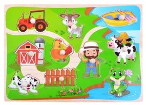 Gyerek fa puzzle - Farm