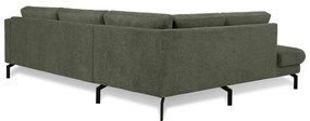 Sötétzöld sarokkanapé (bal oldali) Gomero – Scandic