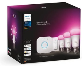 Okos kezdő készlet 5 db-os E27, 11 W White and color ambiance – Philips Hue