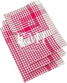 EMI piros kockás konyharuha szett 3 db