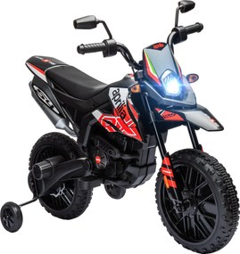 AIYAPLAY Gyerek Elektromos Motorkerékpár cross motor Aprilia engedéllyel - 2 db 12V motorral, max sebesség 6 km/h, leszerelhető tanulókerék, rugós fel