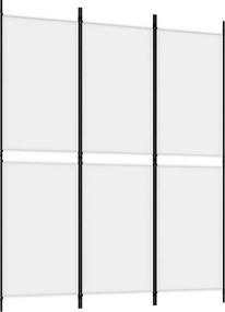 vidaXL fehér 3 paneles szövetparaván 150x180 cm