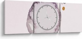 Kép - Lila minimalizmus N⁰4 (órával) (90x30 cm)