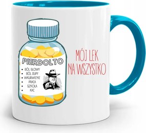 Kék Bögre Vicces Az Én Gyógyszerem Pie*dolto nyomott mintával