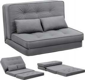 Kanapé Comhoma lusta alvó kanapé 90 x 53 cm szövet szürke/cos29