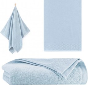 Carlo Törölköző 50X100 Pamut Antibakteriális Ab+ Kék Zwoltex