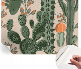 Öntapadós fotótapéta a konyhába Mosható Zöld kaktuszok 208x146 cm