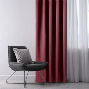 Borvörös sötétítő függöny 140x245 cm Eyelets – Restilo