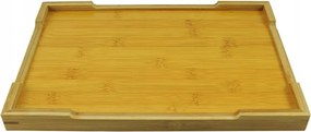 Téglalap alakú tálca természetes bambuszból 37 x 26 cm