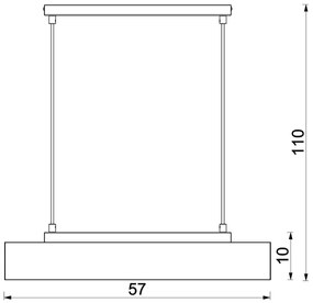 Csillár zsinóron MAISON 3xGU10/8W/230V barna/tölgy