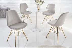 SCANIA design szék bársony - pezsgő/arany