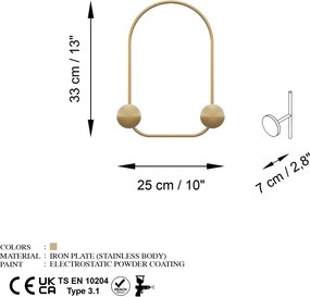 Fém falikampó, 25×7 cm – TR494PYT1156